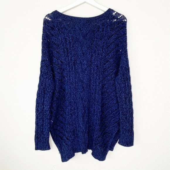 Express Cable Mixed Knit Sweater - Picture 4 of 6